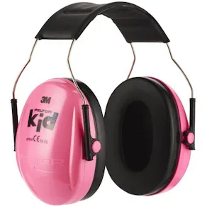 Hörselkåpa 3M PELTOR KID neonrosa