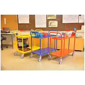 Bordsvagn 2 hyllplan vit