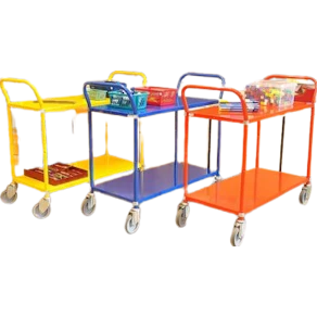 Bordsvagn 2 hyllplan vit