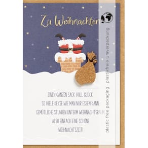 Weihnachtskarte PERLEBERG Moments Collection, Korkbeutel, mit Ums