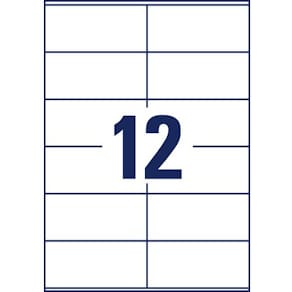 Etikett AVERY återv. 105x48mm 1200/fp