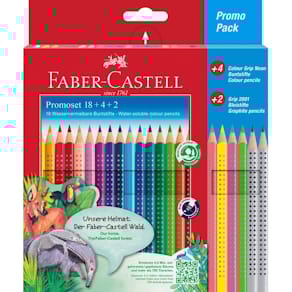 Farbstifte Faber-Castell Colour GRIP, 18+6 St., sortiert