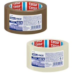 Packtejp TESA Strong Klar, tystavrullad, 50mm x 66m