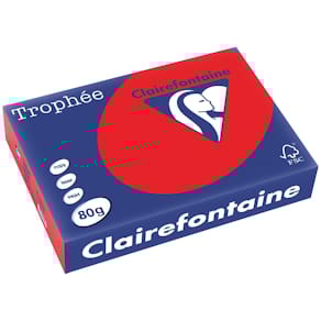 Gekleurd papier Clairefontaine Trophée Intens, A4, 80 g, 500 vel,