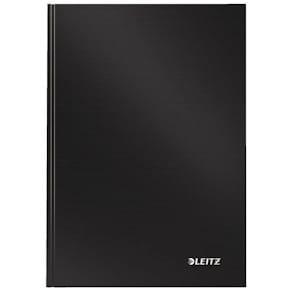Ant.bok LEITZ Solid A5 H linj 80bl svart
