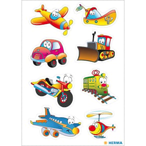 Sticker HERMA Fahrzeuge, Wackelaugen, 8 Stück