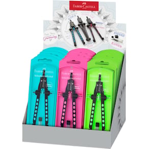 Schnellverstellzirkel Faber-Castell Factory Neon