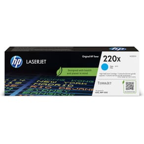 Lasertoner HP 220X, cyan