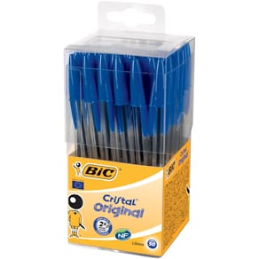 Balpen Bic Cristal, doos met 50 stuks, blauw