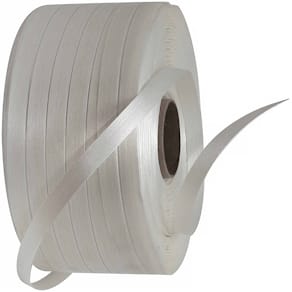 Strapbånd polyester vævet 16 mm x 850 m, 486 kg, 2 ruller