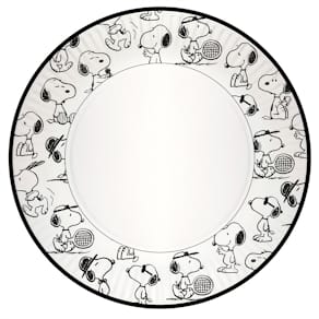 Motivteller Braun + Company Snoopy Infinity, 10 St., weiß/sw