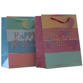 Geschenktragetasche PBS Birthday, sortierte Motive, 180 x 230 x