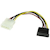 StarTech.com 15 cm 4-stifts LP4 till SATA-strömkabeladapter