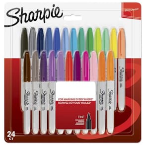 Marker Sharpie assorterede farver, 24 stk