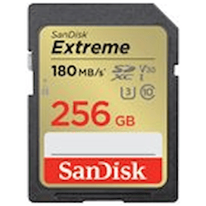 SanDisk Extreme - Flash-minneskort - 256 GB - Video Class V30 /