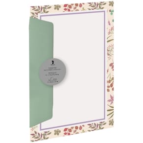 Designpapier Rössler Madeira, A4, bunt, 5 Blätter/5 Umschläge