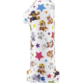 Folienballon GRABO Paw Patrol Zahl 1, bunt, 66 cm