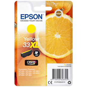 Bläckpatron EPSON C13T33644012 gul