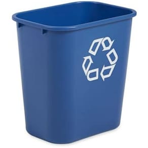 Abfallkorb Rubbermaid Commercial, 26 l, blau, oval