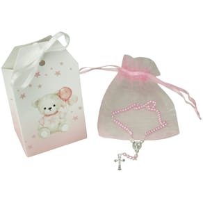 Geschenkset Taufe Bär, rosa