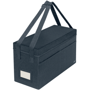 Förvaringsväska LEITZ tyg lock mörkgrå