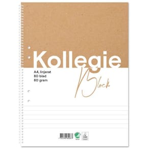Kollegieblock FW A4 80g 80bl linj