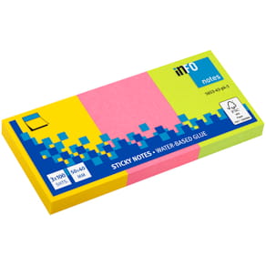 Haftnotizblock Info, 3er, 100 Blatt, Mix