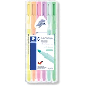 Markeerstiften Staedtler Triplus Textsurfer, opstelbare box, 6 kl