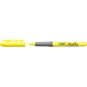 Överstrykningspenna BIC Grip Gul, 12st
