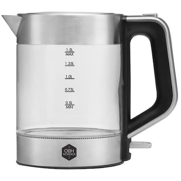 Vannkoker OBH NORDICA 1,5L glass/stål