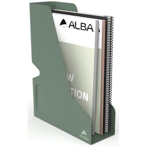 Tidskriftssamlare ALBA metall A4 grön