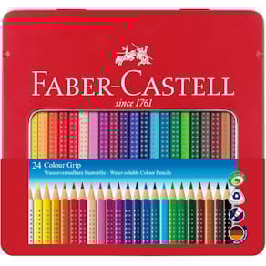 Farbstifte Faber-Castell Colour Grip, 24er Metalletui