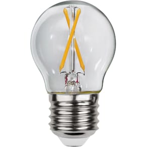 LED-lampa STAR T E27 2W klot klar