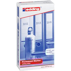 Permanentmarker edding, 10 St., sortiert