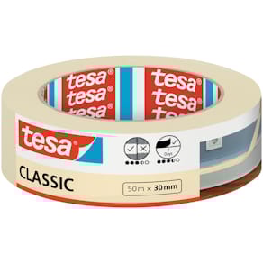 Malerband tesa Classic, beige, 50 m x 30 mm