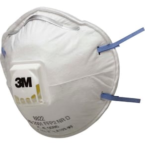 Åndedrætsmaske FFP2 med ventil, non-woven, hvid, 10 stk