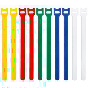 Kabelbinder Q-CONNECT mit Schlaufe, 10 St., 12 x 200 mm sortiert