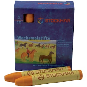 Wachsmalstifte STOCKMAR, goldgelb, 12 Stück