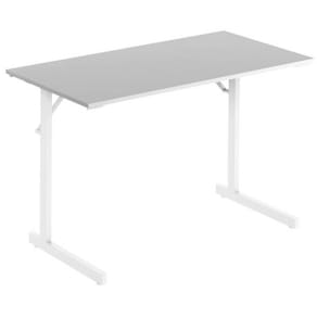 Fällbord 120x60x71,5cm mont. bok/silver