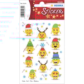 Sticker HERMA MAGIC Weihnachten, selbstklebend, Magic Emojis