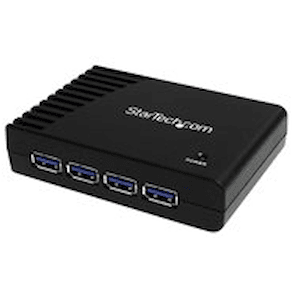 StarTech.com Svart SuperSpeed USB 3.0-hubb med 4 portar - Hubb