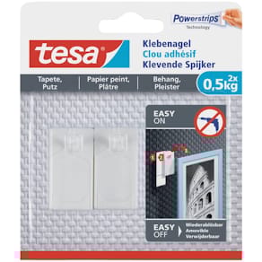 Klebenagel tesa 500g, weiß, 2 Stück