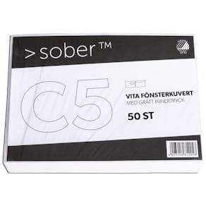 Kuvert konsument fp C5H2 FH vit 50/fp