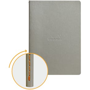 Rhodiarama Sewn spine Silver A5 L