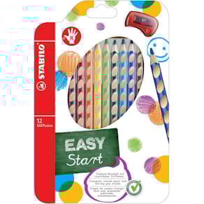 Farbstifte STABILO EASYcolors, für Rechtshänder, Etui, 12 St.