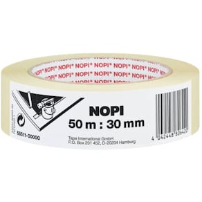 Kreppband NOPI Maler-Krepp, 30 mm x 50 m, chamois