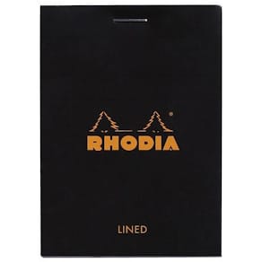 Ant.block RHODIA A7 80b linj svart