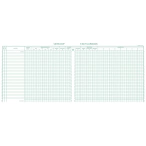 Register Exacompta verkoop, Nederlandstalig, 27 x 32 cm