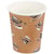 Kaffebæger brun 8 oz, single wall papir+PE, 1000 stk