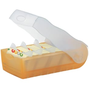 Karteibox HAN Croco A7, transluzent-orange